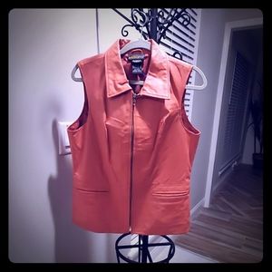 Sleeveless Leather vest
